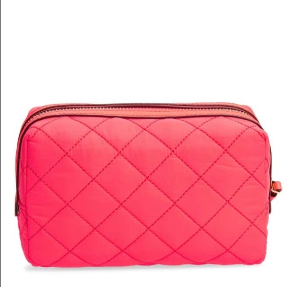 Tory Burch Small Quilted Nylon Perry Cosmetic Case
